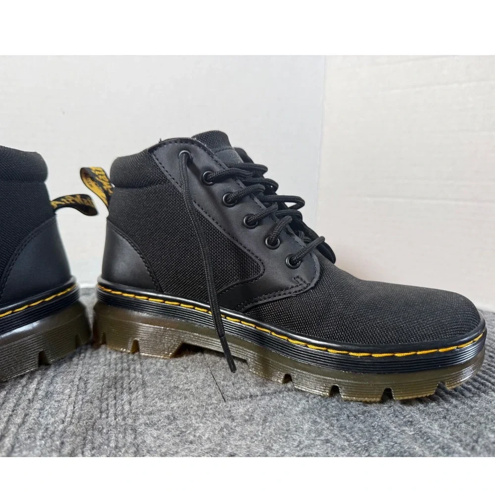 Dr. Martens Bonny Tech Black Nylon Utility Boots Mens 6 Womens 7 UK 5